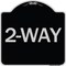 Signmission Designer Series Sign-2-Way, Black & Silver Heavy-Gauge Aluminum Sign, 18" x 18", BS-1818-24495 A-DES-BS-1818-24495 - alternate 1